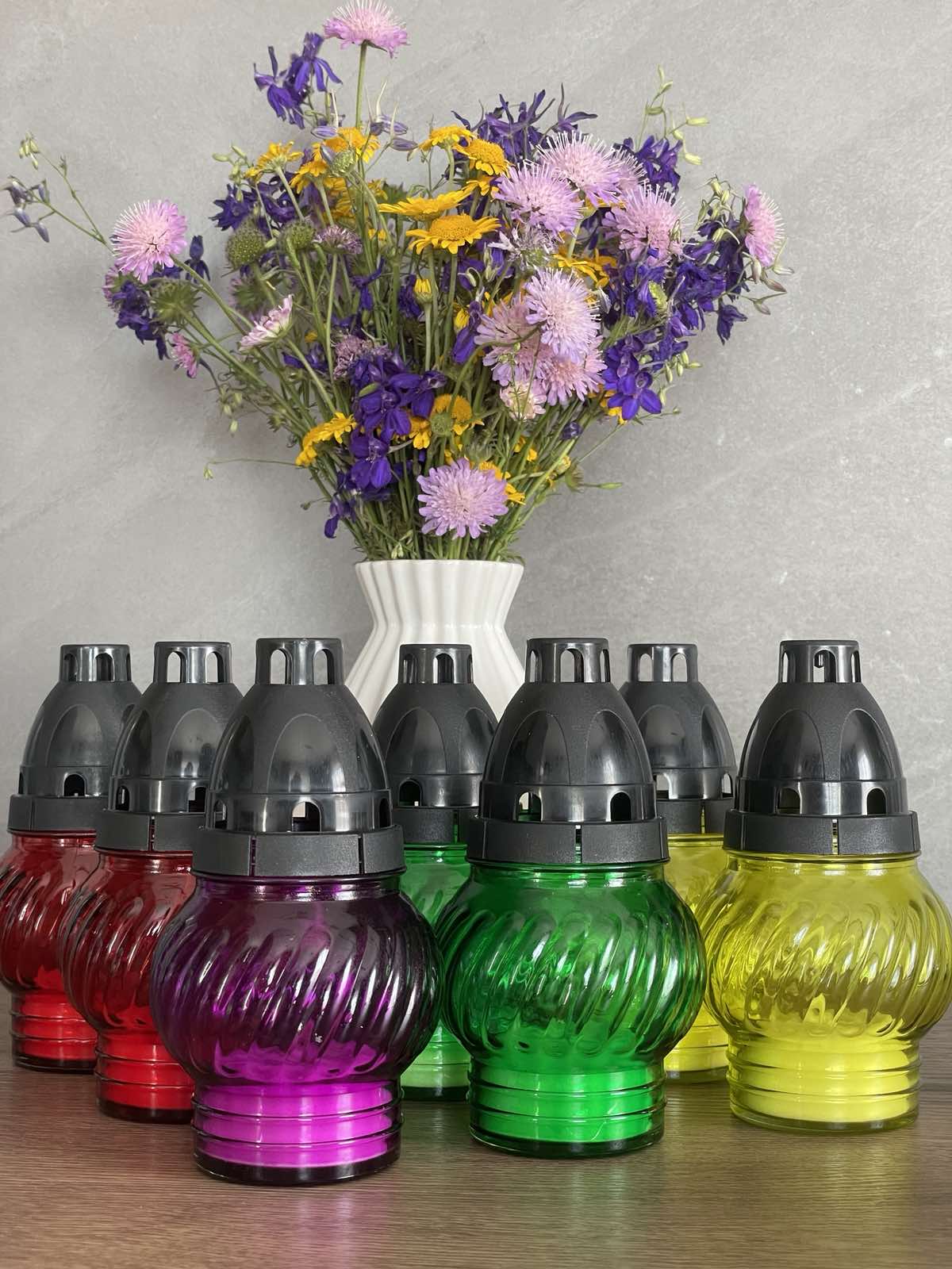 Свеча-лампада стеклянная C-4